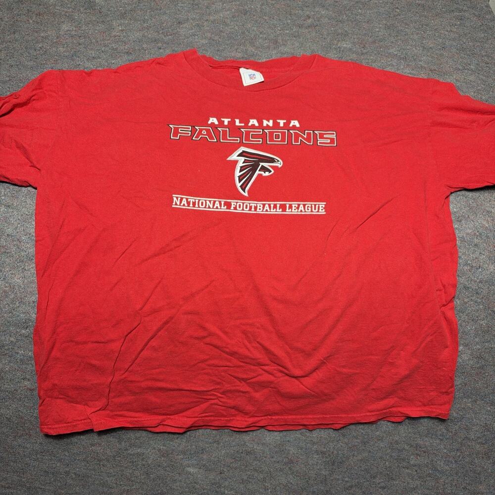 Majestic Atlanta Falcons Shirt Mens 2XL ? Red Short Sleeve NFL Football